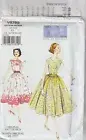 Vogue Pattern V8789 Vintage 1957 Miss Petite Dress and Cummerbund Sz 14-22
