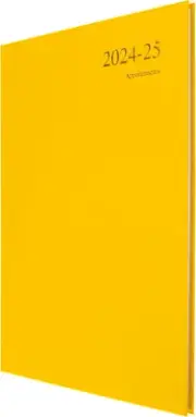 Essential A4 Academic Year 2024-25 Week to View Diary - Yellow - Mid Year Academ