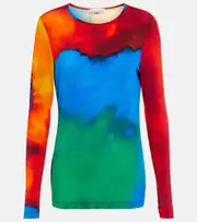 [Rabanne] Rabanne Printed jersey top AU 8 multicoloured