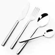 Sherwood Home 24 Piece Stainless Steel Cutlery Dinner Set - Knife/Fork/Spoon