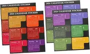 SECFOU 4 Sheets Self Adhesive Monthly Calendar Stickers of DIY Index Labels for Office Classroom for Organizing Schedules Reminders