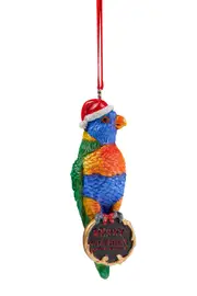 Aussie Christmas Decoration Rainbow Lorikeet 9.5cm