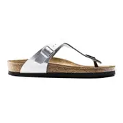 Birkenstock Gizeh Birko-Flor Sandals - Regular - Silver