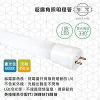 在飛比找PChome24h購物優惠-【旭光】LED 5W ET8-1FT 綠能超廣角燈管1呎-4