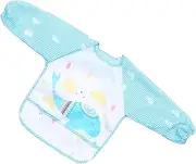 JOINPAYA Flexible Bib Gown Protective Dirt Apron for Easy Cleaning Quick Drying for Feeding Playtime Blue