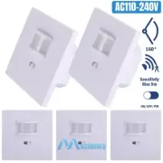 110V PIR Motion Sensor Light LED Lamp Switch Detector Infrared Wall Occupancy US