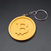 Bitcoin Keychain – Cool Handmade Cryptocurrency Keyring Gift for Crypto Lovers