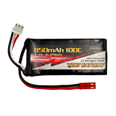 Vant Battery 850mAh 100c 7.4v 2s LiPo JST Plug Type