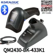 Datalogic QuickScan QM2430-BK-433K1 2D Wireless Barcode Scanner W/ USB Cable Kit