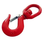 11 ton Swivel Hook Heavy Duty Swivel Lifting Hook with Safty Latch Swivel Rig...