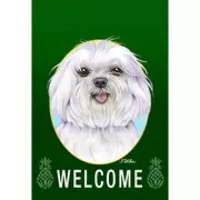 Maltese Pineapple Welcome Decorative Flag
