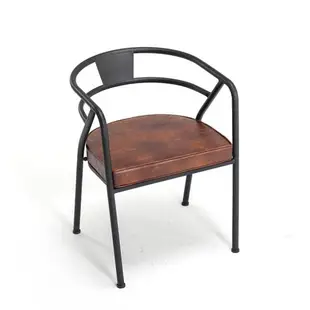 北歐美式復古實木餐椅餐桌椅咖啡椅辦公椅電腦椅鐵藝木椅書椅子