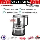 Kitchenaid 3.5 Cup Mini Food Processor Chopper Mince Puree Fine Coarse Slicer AU