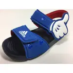 ADIDAS DISNEY 聯名款 藍色 米奇 小童 涼鞋CQ0107