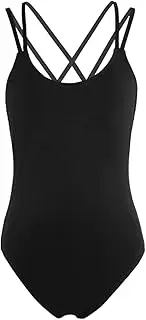 [Generic] Light And Graceful Ballet Dancewear For Effortless Movements Strap Criss Cross Back Ballet Dancewear Polyester