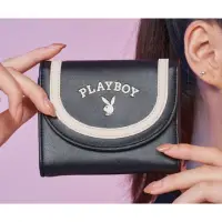 在飛比找蝦皮購物優惠-PLAYBOY 女款 壓扣短夾 皮夾 錢包 Emblem系列