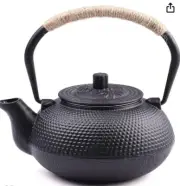 Tetsubin Japenese Cast Iron Tea Pot Tea Kettle 22oz/650ml BLK