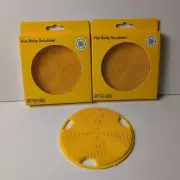 2 Boie USA Yellow Exfoliating Anti-Microbial Flat Body Scrubbers Sticks To Wall