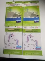 DIY Unicorn Whale Kids Foam Art Craft Kit Bundle Lot