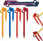 Tent Camping Stakes - Heavy Duty Professional Pegs Stakes,Multi-Functional Outdoor Spikes for Tent Hiking Family Friends Colleagues