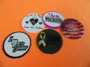 Pre Cut One Inch Bottle Cap Images I LOVE MY SOLDIER Free Shipping
