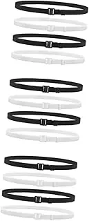 [VALICLUD] Adjustable Elastic Waistband Tassel Game Peony Para Peonies Mini Venue Layout Props Elastic Waist Band Elastic Draw for Pants Adjustable Shirt Tuck Band Rubber Bands