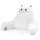 SUNSIDE Reading Pillow with Cat Design,Back Pillows for Sitting in Bed,Shredd...