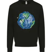 Earth Hands Climate Change Environment Kids Sweatshirt Jumper