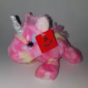 NWT Aurora Pink Unicorn Plush 6" Stuffed Animal Toy Lovey Jellyroll Unicorn