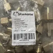 SharkBite UC072LF 1/2" x 1/2" FNPT Brass PEX Crimp Female Connector. 25 Qty