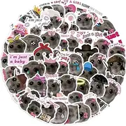Hamster Stickers,50 PCS Hamster Vinyl Waterproof Decals for Water Bottles Computer Bicycle Skateboard Luggage Phone Pad Laptop Kids Teens Stickers Pack