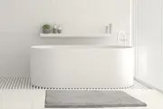 "Toggle" BATH MATS- SILVER