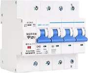 Marhynchus Circuit Breaker WiFi 4P Intelligent Circuit Breaker Wireless Remote Control Switch 400V with User Manual (40A)