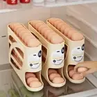 Large Capacity Egg Roller Rack Refrigerator Egg Storage Box Household