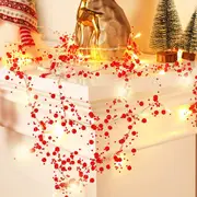 Christmas Decorations Indoor Berry Bead Garland String Lights Garland String Lights