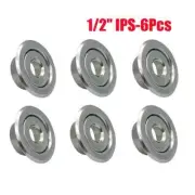 1/2" IPS Fire Sprinkler Head Semi-Recessed Escutcheon Two Piece Cover R (6 Pack)