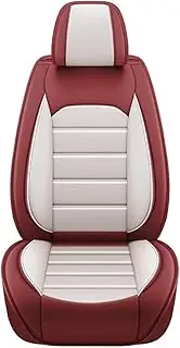 Car Seat Covers Full Set Breathable Leather Auto Front Seat Cover Car Full Seat Protection Cushion Pad(Front 1Pc 06)