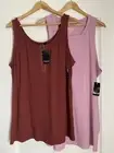 Torrid madder brown & mauve muse lot/2 Tank Top 4 NWT