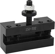 NDNCZDHC 250-302 Quick Change Tool Holder M10x1 Center Bolt Thread M10x1.5 Socket Thread Turning Facing Tool Holder for 13‑18in Turning Lathe
