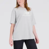 在飛比找momo購物網優惠-【NEW BALANCE】NB 上衣 女款 短袖上衣 運動 