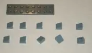 LEGO NEW 1x1x0.66 Sand Blue Slope 31° (10x) 6062686 Brick 54200