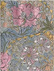 Morris Pink Honeysuckle (William Morris) Ultra Lined Hardcover Journal: Hardcover, 120 gsm, ribbon marker, memento pouch, elastic closure, book edge printing