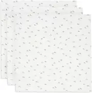 Jollein Muslin Cloth Baby - On The Go - Pack of 3-70 x 70 cm - 100% Cotton - Burp Cloths Baby - Oeko-Tex Certified