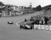 Lucien Bianchi Cooper T45-Climax Not Classified leads Alan Stacey - Old Photo