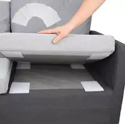 Non Slip Cushion Pad, Hook Loop Tape for Reduce Couch Cushions Sliding (4 x 6...