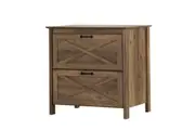 Maestro Furniture Axel 2-Drawers Office Storage Filing Cabinet Rustic Oak