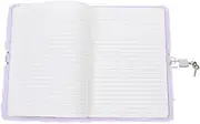 Veemoon Plush Diary Lock Notebook for Girls Mini Notebook with Fuzzy Journal Writing Pad