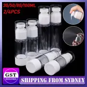 2-4Pcs Vacuum Pump Bottle Empty Lotion Sub-Bottling Airless Bottle Container AUS