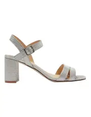 [Easy Steps] Unity Sandals in Silver Fabric