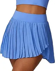 [TianheInnove] Tennis Skirt with Anti Slip Shorts,Workout Skort,High Waisted Yoga Skirt, Stretchy Quick Dry Athletic Dress